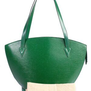 Authentic Louis Vuitton Green Epi Leather Saint Jacques GM